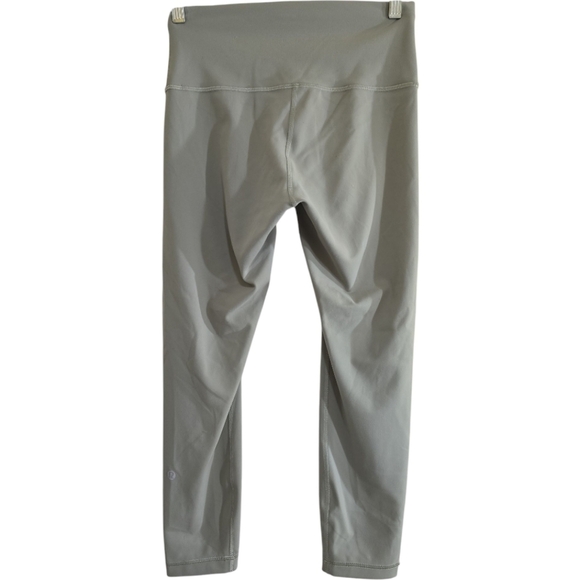 Lululemon Wunder Train High-Rise Crop 23" Laurel Green 8 Everlux Cooling Fabric - Picture 6 of 9
